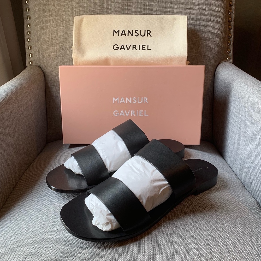 Mansur Gavriel Black Sandals
